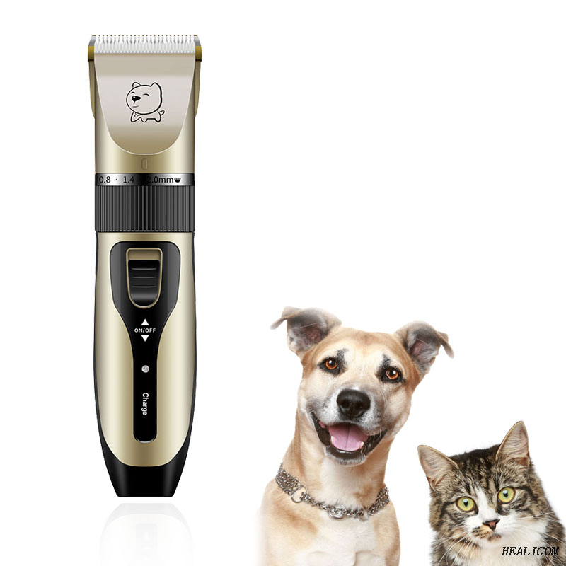WTF6-1 Kit de toilettage électrique pour animaux de compagnie Tondeuse à poils pour chiens et chats à faible bruit