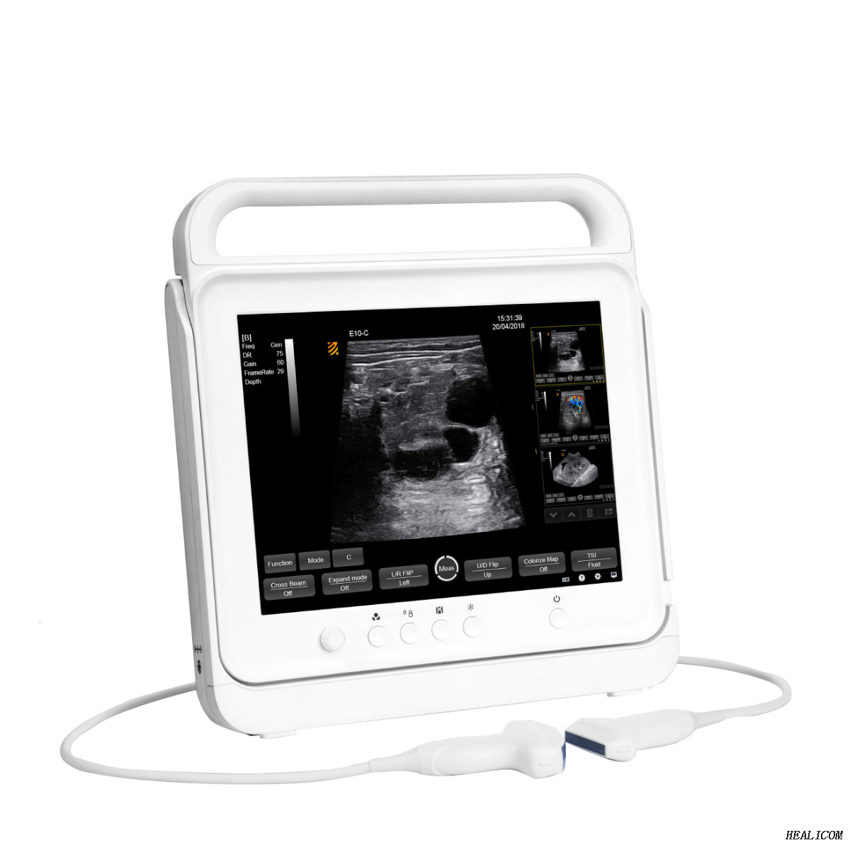 Scanner à ultrasons Doppler couleur tactile numérique portable HV-50C de l'équipement d'échographie vétérinaire
